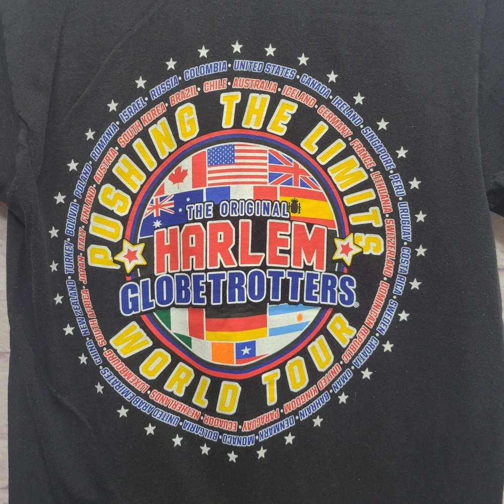 Champion Harlem Globetrotters World Tour Tshirt Size S Double Sided Graphic Tee - Picture 6 of 9